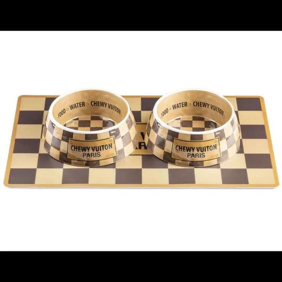 Checker Chewy Medium Bowl Chip-resistant BPA FREE NEW - Picture 3 of 3